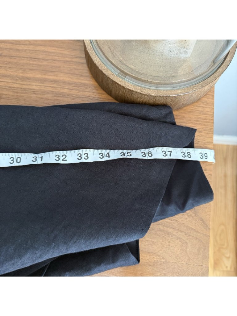 Linennaive Strapless Midi Linen Dress Bow Black Comfort First Classy Always Sz S — image 7 of 8